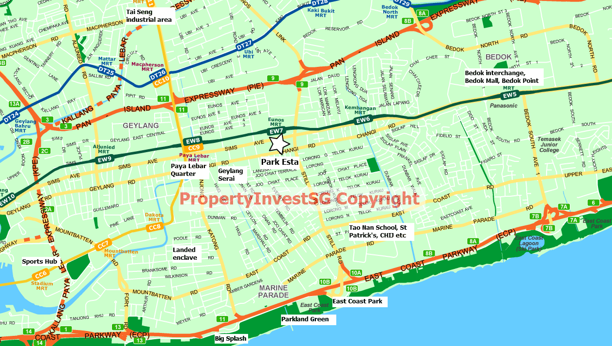 Park Esta streetdirectory location